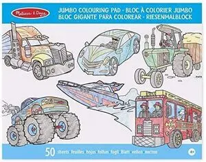 Jumbo Vehicules Colouring Pad