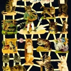 Cromos de Picar Gatos Musicos (7288)