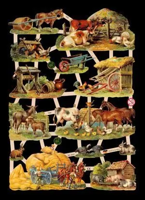 Cromos de Picar Animales Granja (7358)