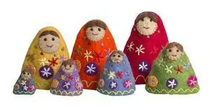 Babushka Rainbow Set de 7 Papoose