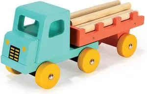 Camion Madera Azul Turquesa