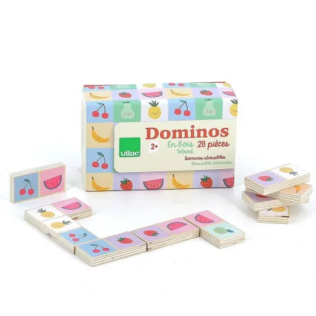 Dominó de Madera, Frutas y Verduras
