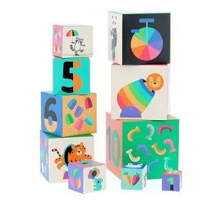 Cubos Apilables Numeros del Arcoiris