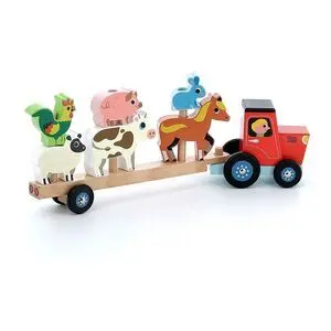 Tractor y Remolque Apilables