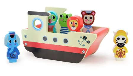 Barco de Madera con Sonido