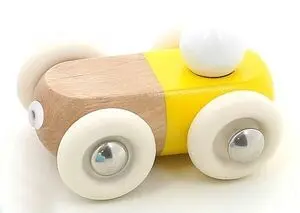 Cochecito de Madera Amarillo Moit Moit