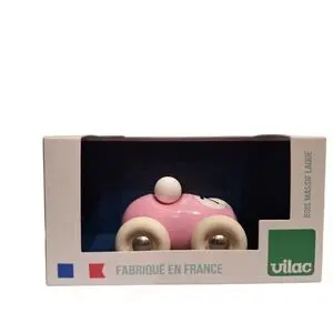 Mini Coche de Carreras Rosa Nº 7