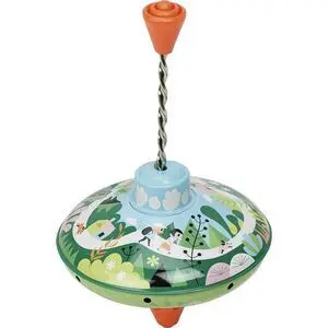 Peonza de Metal Tin Tops Paseo por el Bosque