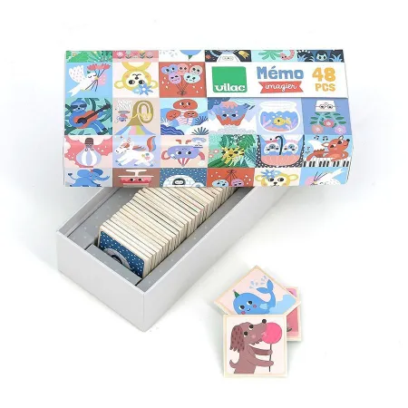 Juego de Memoria de Madera