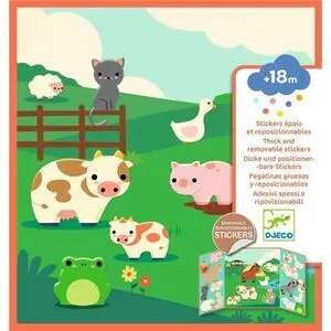 Pegatinas Reposicionables los Animales de la Granja