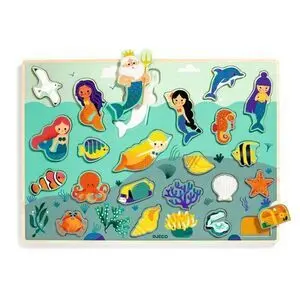Puzzle Encajable Grande de Sirenas