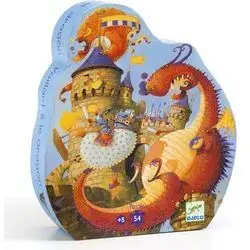 Puzzle Silueta Vaillant y el Dragón