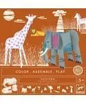Colorear Construir Jugar Sabana