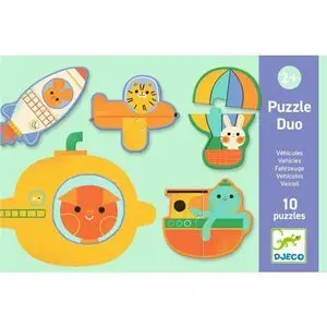 Educativos Puzzle Dúo Vehículos