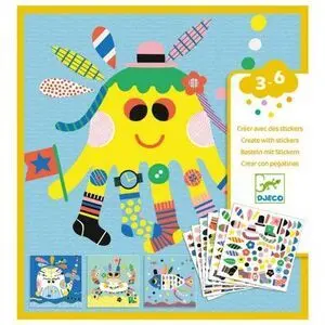 Crear con Pegatinas - Animales Marinos