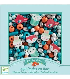 Perlas de Madera Pequeños Animales