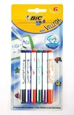 Rotulador Bic Kids Mini Velleda Blister 6 uds 8413871
