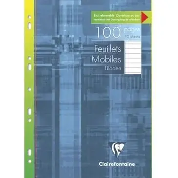 Pack de 100 Hojas A4 Clairefontaine de Líneas