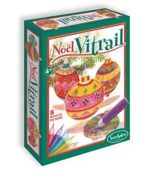 Decora Bolas de Navidad de Vidrio (Noel Vitrail)