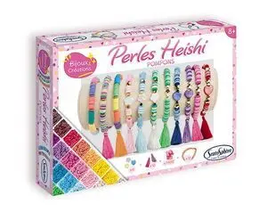 Perlas Heishi Pompons