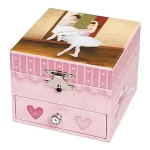 Caja de Música - Bailarina con Tutú Rosa