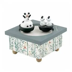 Caja de Música Imantada Niña y Panda