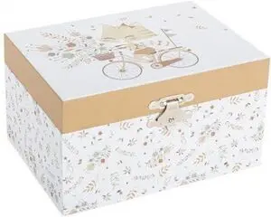 Caja de Música Gato en Bicileta