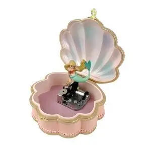 Joyero de Concha Rosa con Sirena