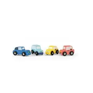 Conjunto 4 Coches de Madera Avenue Du Moulin