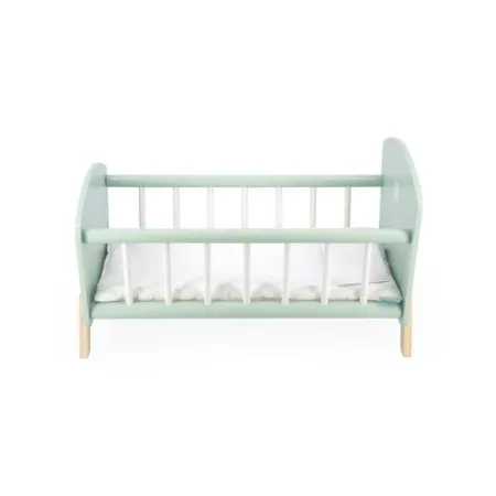 Cuna Madera Verde Menta