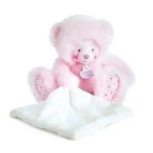 Trop Mini Pink Bear With Hankerchief