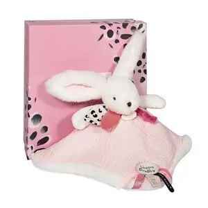 Doudou Conejo Blanco y Rosa