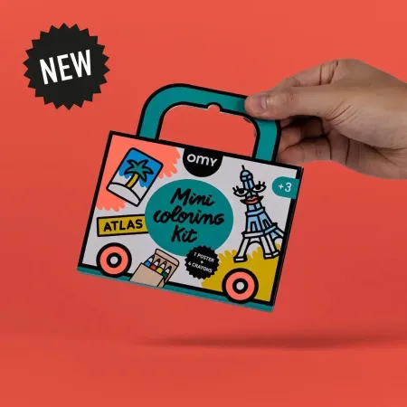 Mini Pocket Omy Atlas para Colorear + Pinturas