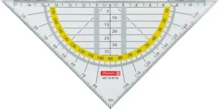 Geometriedreieck (Geodreieck) 16Cm sin Mango
