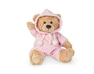 Peluche Oso con Pijama Rosa 30Cm