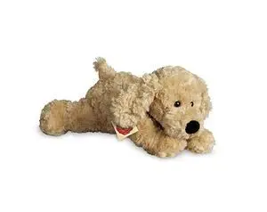 Peluche Perro Tumbado Beige 28Cm