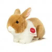 Peluche Conejo Beige y Blanco 23Cm