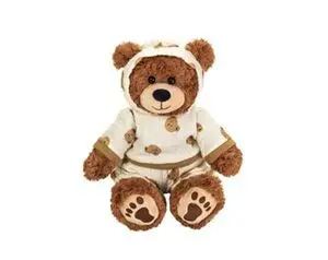 Peluche Oso con Pijama de Ositos 30Cm