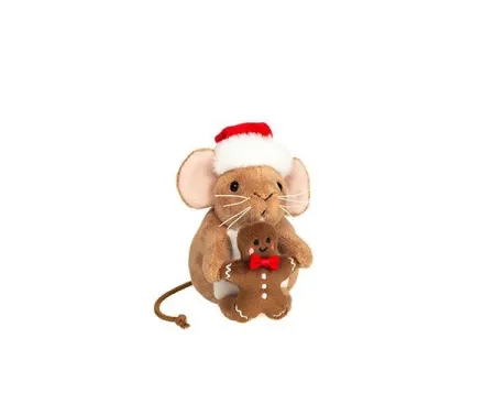Ratón Navideño con Galleta 2 11 cm
