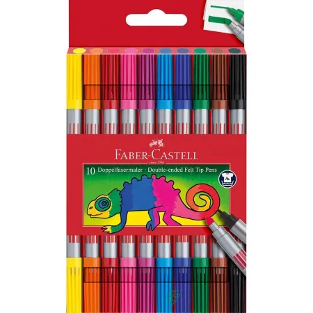 20 Rotuladores 2 Puntas Faber