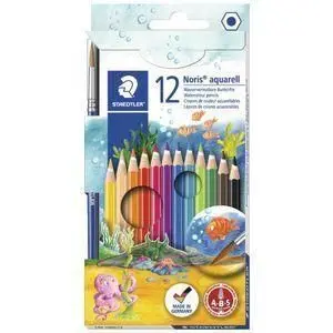12 Lápices Acuarela Staedler + Pincel