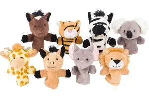 Una Marioneta de Dedo Animales Salvajes