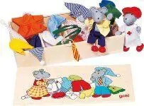 Familia Ratón la Caja de Ropa Lia & Luca
