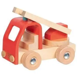Camion de Bombomero de Madera