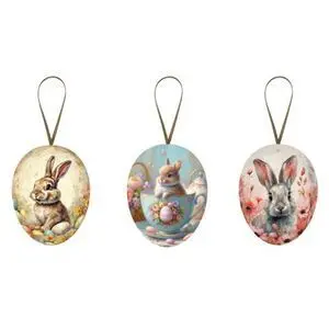 Huevo de Pascua para Colgar - Lovely Bunnies cm (1 Unidad)