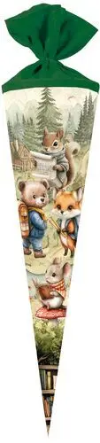 Cono Escolar Schultute Animales 70Cm