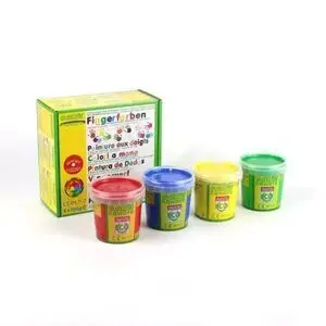 Pinturas de Dedos de 4 Colores