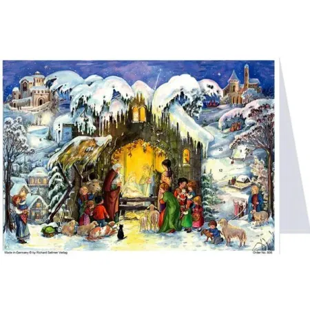Postal Mini Calendario de Adviento Jesús Ha Nacido
