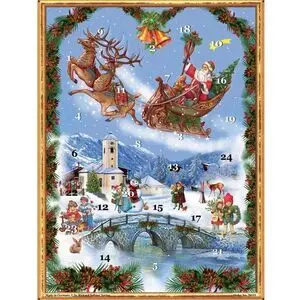 Calendario de Adviento Santa Claus en Trineo