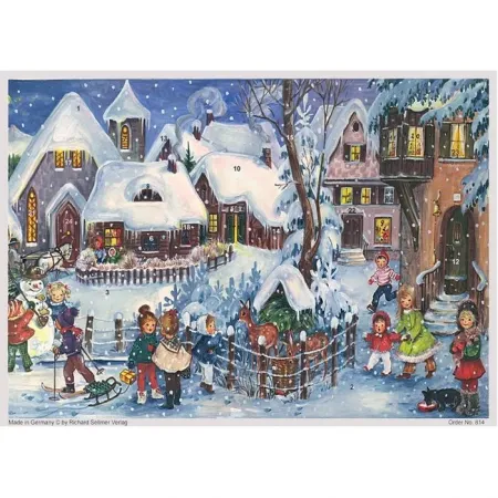 Calendario de Adviento Nevando